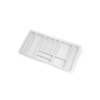 Emuca range-couverts Optima Vertex/Concept, profondeur 500mm, plateau 16mm, module 900mm, Plastique, Blanc
