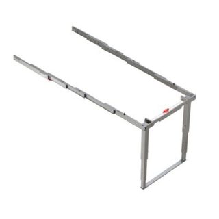 Emuca Coulisses pour table à rallonge Party, Aluminium, Inox anodisé