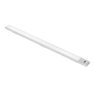 Emuca Luminaire LED Kaus rechargeable par usb avec switch, L 600 mm, Anodisé mat, Plastique et Aluminium