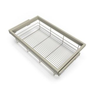 Emuca Kit de panier et cadre coulissant avec fermeture souple pour armoire, réglable, module 800mm, Gris pierre