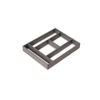 Emuca Organisateur de tiroirs Alumount 450x500, Aluminium, Gris antracite