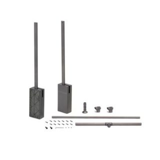 Emuca Penderie rabattable pour armoire Sway, 830 - 1150mm,  Acier, Aluminium et Plastique, Peint en titane