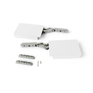 Mecanisme relevable Emuca Altius Lift M blanc pour porte 250 a 800 mm