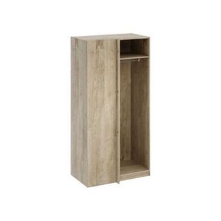 Module armoire d'angle AUCUNE chene 100 x 66 x 200 cm 3 etageres 1 tringle