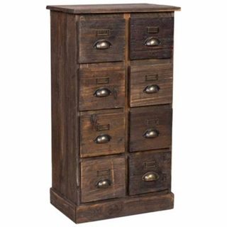 Commode en bois avec 8 tiroirs 48x31x87,5h cm
