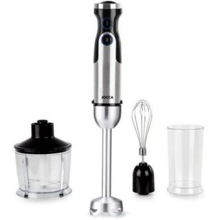 Mixeur Electrique  plongeant - JOCCA - Avec accessoires - 1200 W - Noir et gris