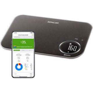 Balance cuisine connectee SENCOR SKS 7178BK noire LCD retroeclairee