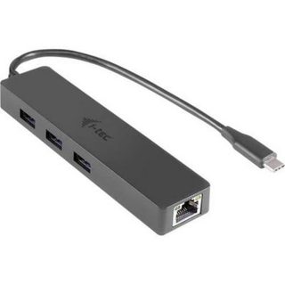 i-tec USB-C Slim HUB 3 ports avec adaptateur Gigabit Ethernet 10/100/1000 Mbps