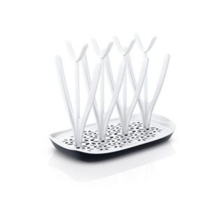 Egouttoir a biberons et tétines - PHILIPS AVENT - Bac d'égouttement amovible - Blanc/Gris