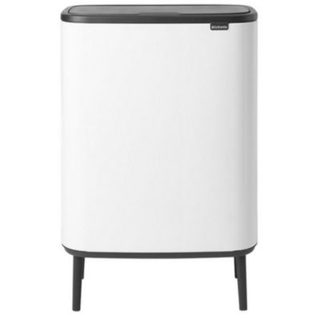 Poubelle 2x30l blanc Brabantia 130601