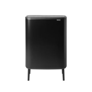 Poubelle de tri 2 compartiments Brabantia Bo Touch Bin Hi 60 L noir mat