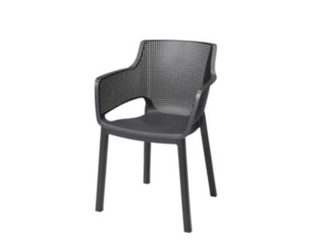 Chaise de jardin Elisa - Lot de 6 - Anthracite - KETER