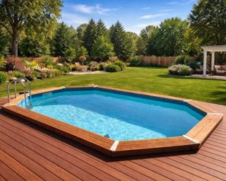 Piscine bois Ubbink Azura      Bleu  300X400   H120cm Bleu 300X400   H120cm