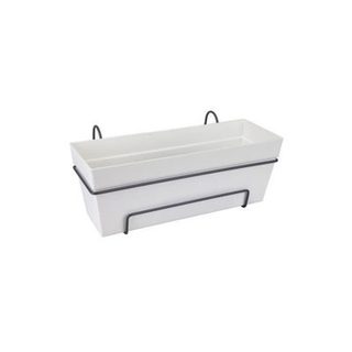 Elho Loft Urban Balconniere Allin1 50 - Blanc - L 49 x B 27 x H 21 cm - Balconextérieur - 100% recyclé