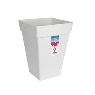 Pot de fleurs carré haut 30 - Blanc - Elho Loft Urban - 100% recyclé