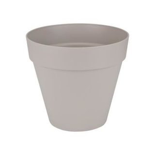 Pot de fleurs - LOFT URBAN - Plastique - Gris Chaud - Rond - 19,3x17,5cm - 100% récyclé - 100% récyclé - ELHO