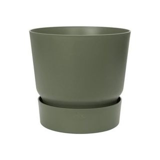 ELHO Pot de fleurs rond Greenville 47 - Exterieur - O 47 x H 44,1 cm - Vert feuille