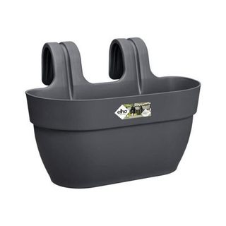 ELHO - Pot de fleurs -  Vibia Campana Easy Hanger Medium  - Anthracite - Balcon exterieur - L 24.1 x W 36 x H 26.5 cm
