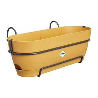 Planteur Rectangle Vibia - Plastique - Réservoir - diametre 50 - Jaune Miel Elho