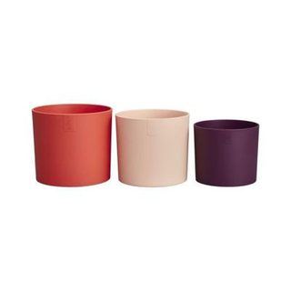Pot de fleur - Elho - Lex Pott - Set 14 - Rouge Rose Violet - L 14 x B 13.8 x H 12 cm - Intérieur - 100% recyclé