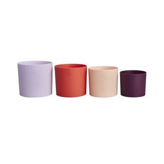 Pot de fleur - Elho - Lex Pott - Set 15 - Violet Rouge Rose Violet - L 15 x B 14.8 x H 14 cm - Intérieur - 100% recyclé