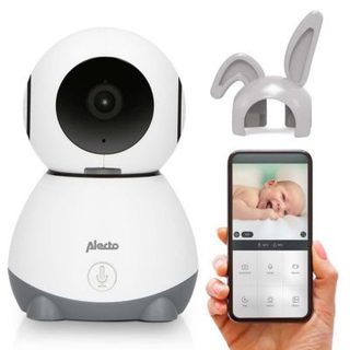 Babyphone Wi-Fi Caméra Full HD 1080p orientable Vision Nocturne Interphone Alertes Alecto
