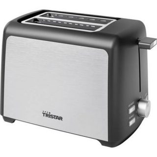 Grille-pain acier inoxydable compact avec accessoire viennoiseries et 7 niveaux de brunissage