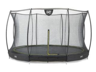 Trampoline enterré Silhouette diamètre 3,66 m avec filet de sécurité Noir - Exit Toys