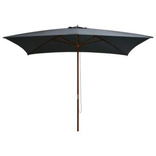 Parasol d'extérieur avec mât en bois 200x300 cm anthracite vidaXL
