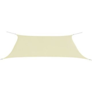 vidaXL Parasol en tissu Oxford rectangulaire crème 4x6 m