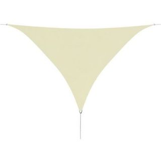 vidaXL Parasol en tissu Oxford triangulaire 3,6 x 3,6 x 3,6 m Crème