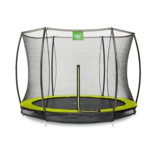Trampoline enterré EXIT Silhouette D305cm avec filet de sécurité vert