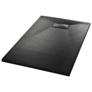 Vidaxl Bac de douche SMC noir 100x80 cm