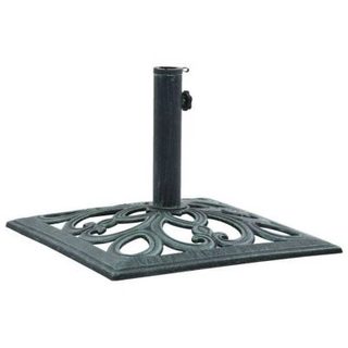 vidaXL Socle de parasol Vert 12 kg 49 cm Fonte 47866