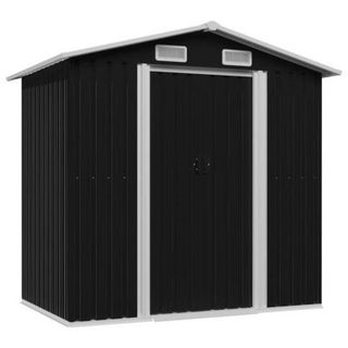 vidaXL Abri de stockage pour jardin Anthracite Acier 204x132x186 cm 47028