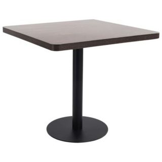 Table de bistro Marron foncé 80x80 cm MDF vidaXL