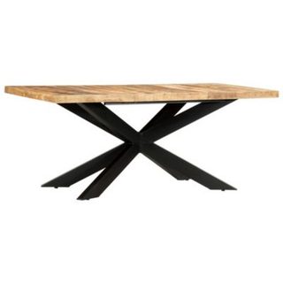 Table à dîner 180x90x76 cm Bois de manguier brut solide vidaXL