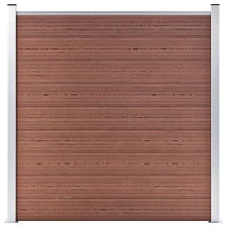 Clôture de jardin WPC 180x186 cm Marron vidaXL