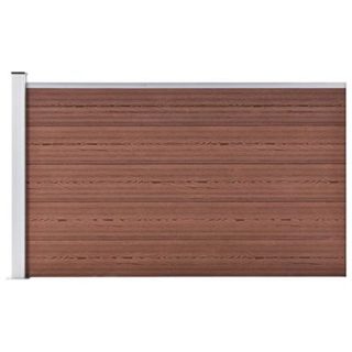 Clôture de jardin WPC 175x105 cm Marron vidaXL