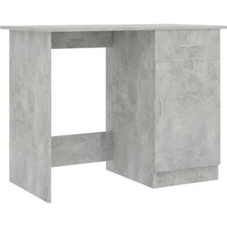 vidaXL Bureau Gris béton 100 x 50 x 76 cm Aggloméré