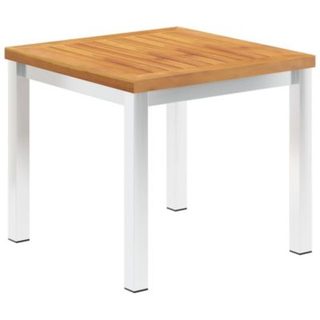 Table d'appoint de jardin 45x45x38 cm Bois d'acacia et inox vidaXL