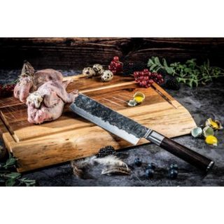 Couperet FORGED SEBRA acier japonais 440C lame 17,5 cm manche Dalbergia
