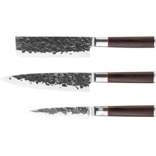 Set couteaux FORGED Sebra 3 pièces Acier japonais 440C manches Dalbergia