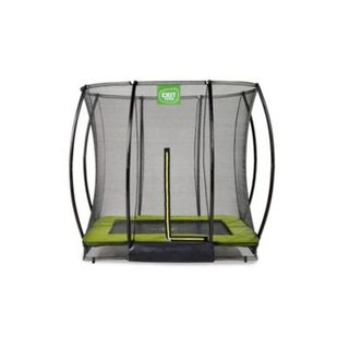 Trampoline enterré EXIT Silhouette 153x214cm avec filet de sécurité vert