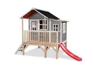 Maisonnette en bois pour enfants Loft 350 Gris - Exit Toys