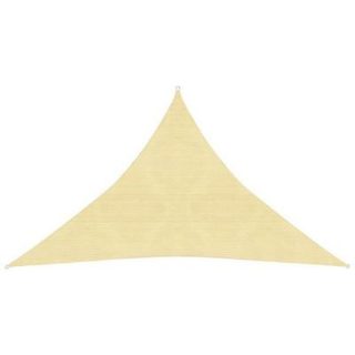 vidaXL Voile d'ombrage 160 g-m2 Beige 5x5x6 m PEHD 311155