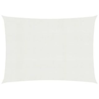 vidaXL Voile d'ombrage 160 g/m2 Blanc 4x5 m PEHD