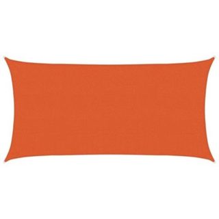 Voile d'ombrage 160 g/m² Orange 2,5x5 m PEHD vidaXL