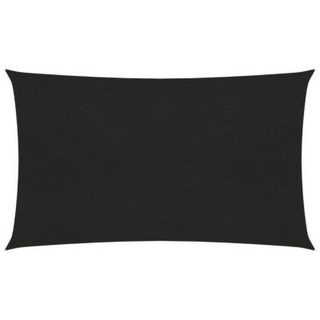 vidaXL Voile d'ombrage 160 g-m2 Noir 3x6 m PEHD