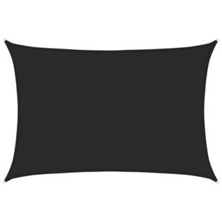 Voile d'ombrage 160 g/m² Noir 5x7 m PEHD vidaXL